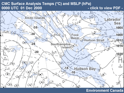 CMC Surface Analysis for 01 December 2000